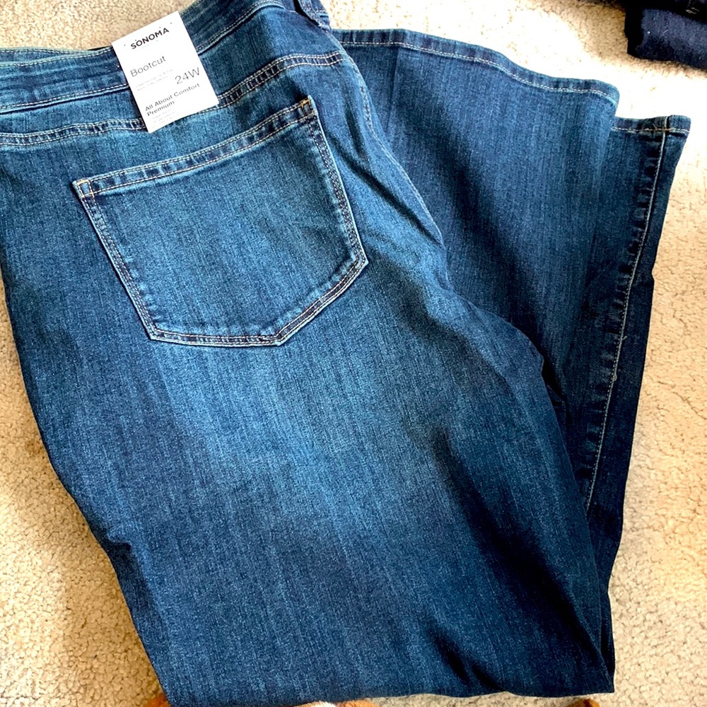 Sonoma jeans. New with tags. Bootcut size 24W